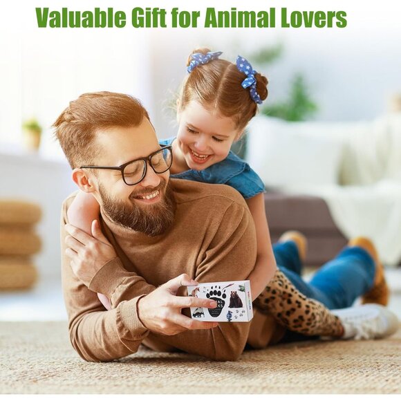 Forest Animal Tracks Flash Cards  Matching Game & Learning Toy for Kids Forest - Picture 7 of 8